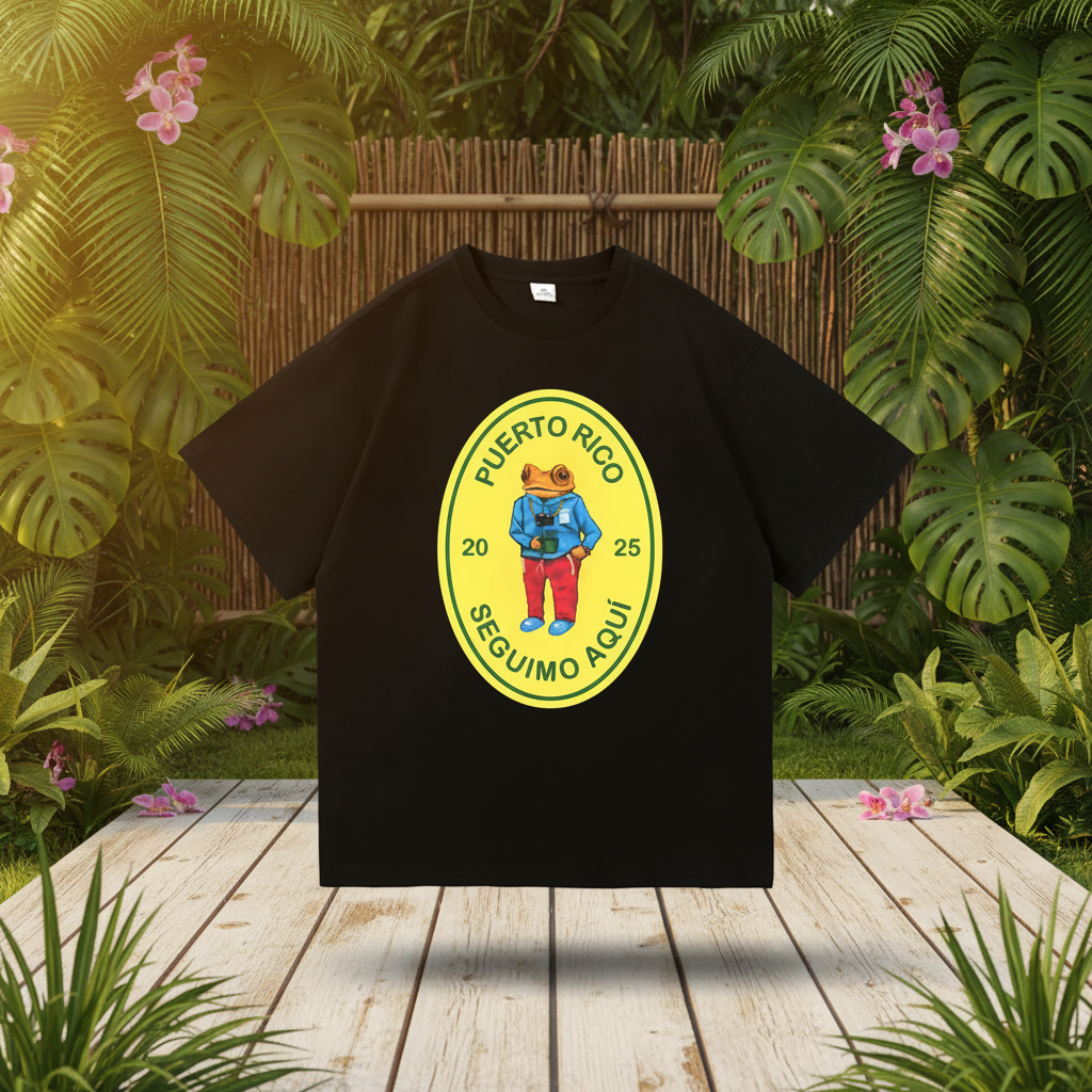 Camiseta negra - Puerto Rico