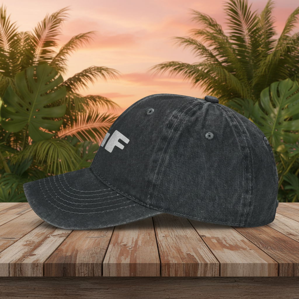 Gorra 3 - fondo tropical con madera
